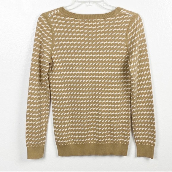 BANANA REPUBLIC Gold And Cream Long Sleeves Sweater, Size Small - Picture 2 of 8